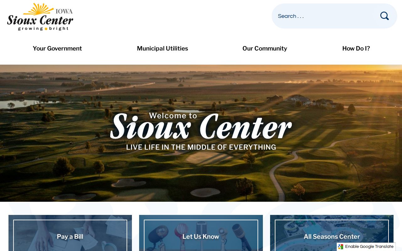 Sioux Center warrants city source